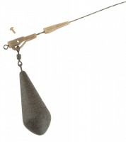 FOX Edges Size 10 Slik Lead Clip + Pegs - trans khaki