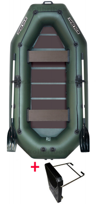 Čln Kolibri K-280T zelený, lamelová podlaha