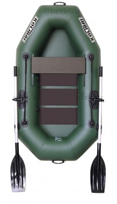 Čln Kolibri K-190 zelený, lamelová podlaha