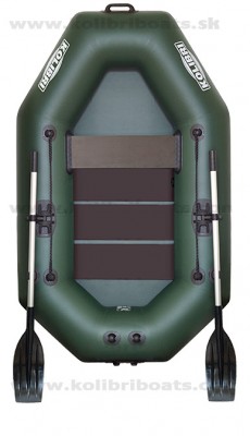 Čln Kolibri K-220 zelený, lamelová podlaha