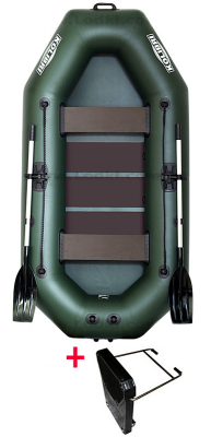 Čln Kolibri K-260T zelený, lamelová podlaha